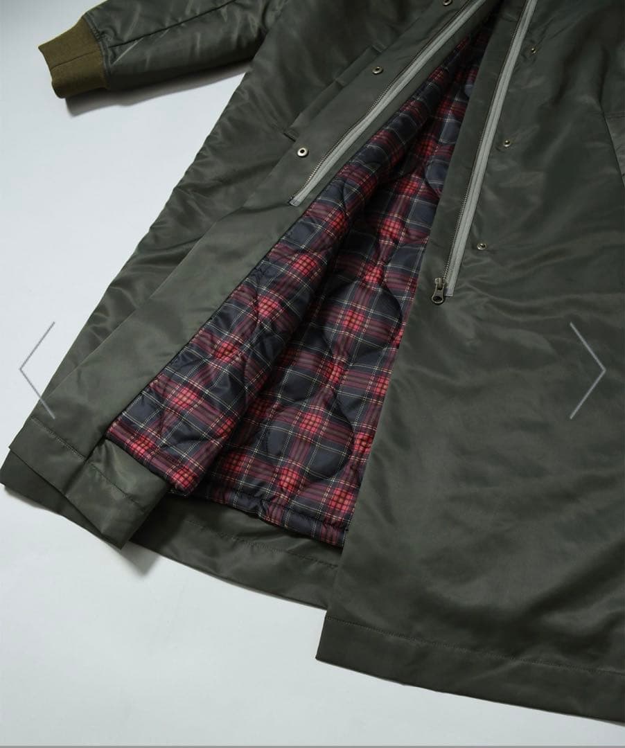 JOHNBULL ジョンブル ナイロンツイル ロング MA-1 コートMサイズ