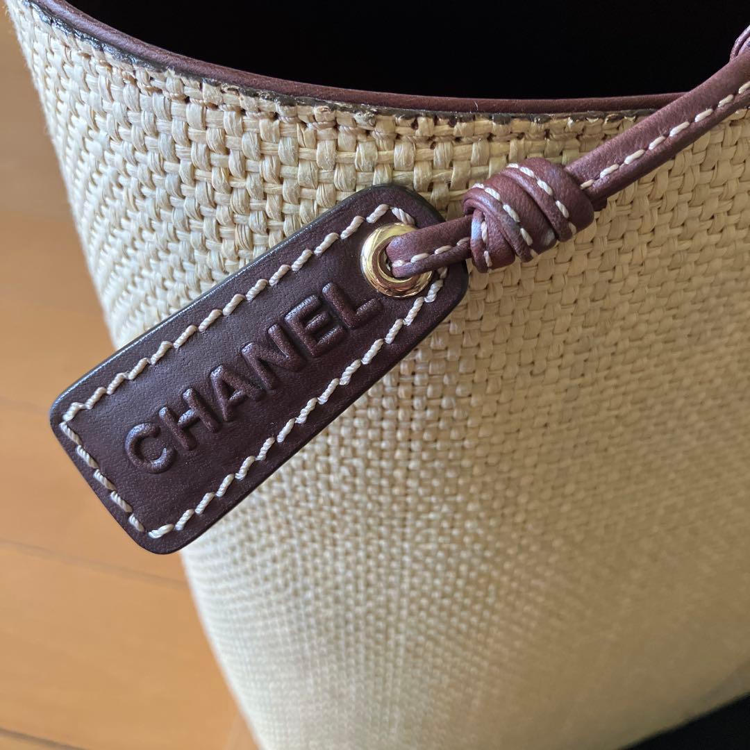 CHANEL かごバッグ vintageレアシャネルGカード、袋、箱付中古❗️