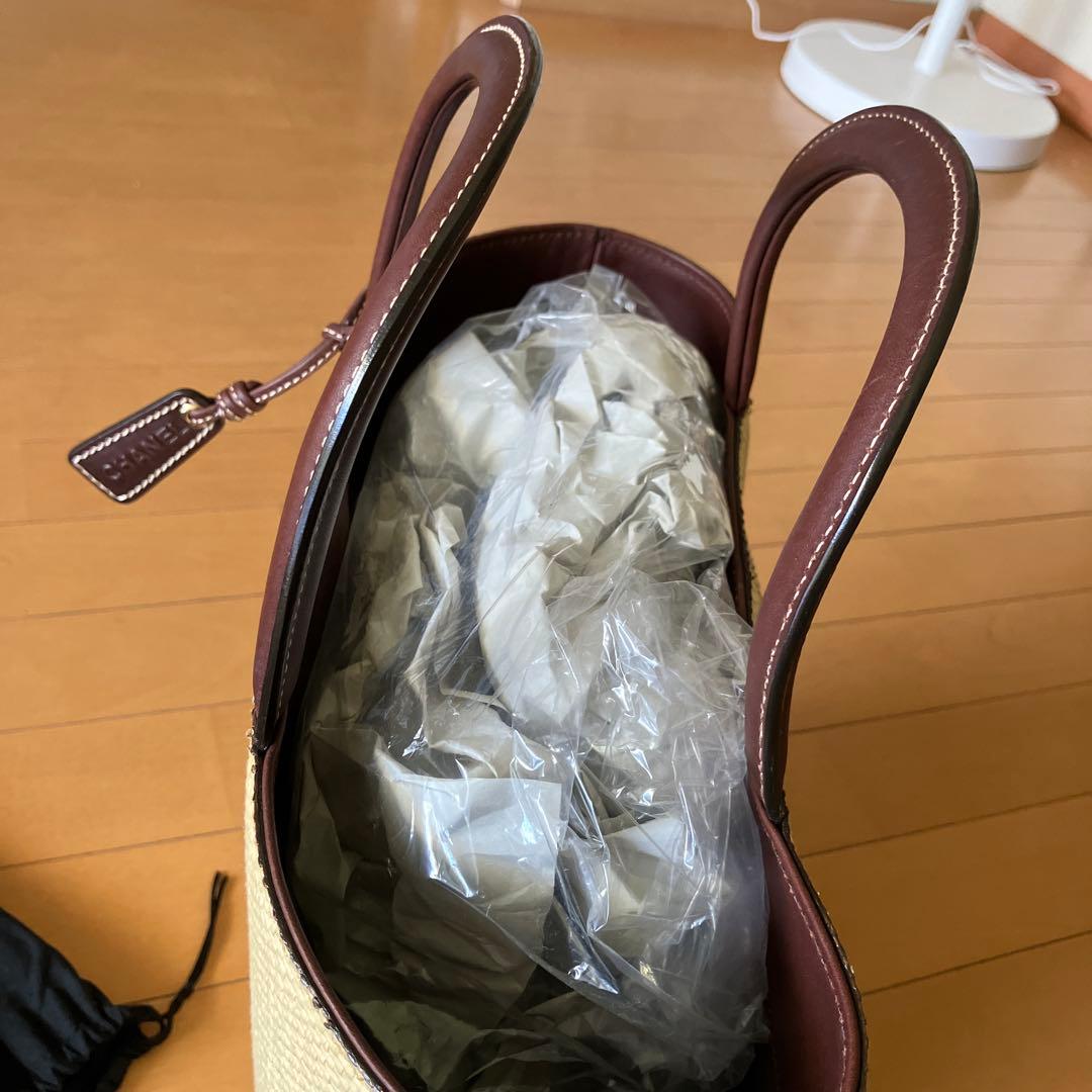 CHANEL かごバッグ vintageレアシャネルGカード、袋、箱付中古❗️
