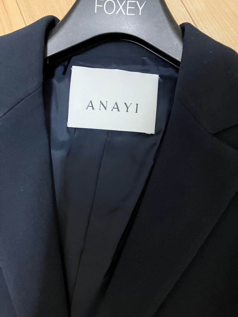 ANAYI チェスターコート　ネイビー　アナイ
