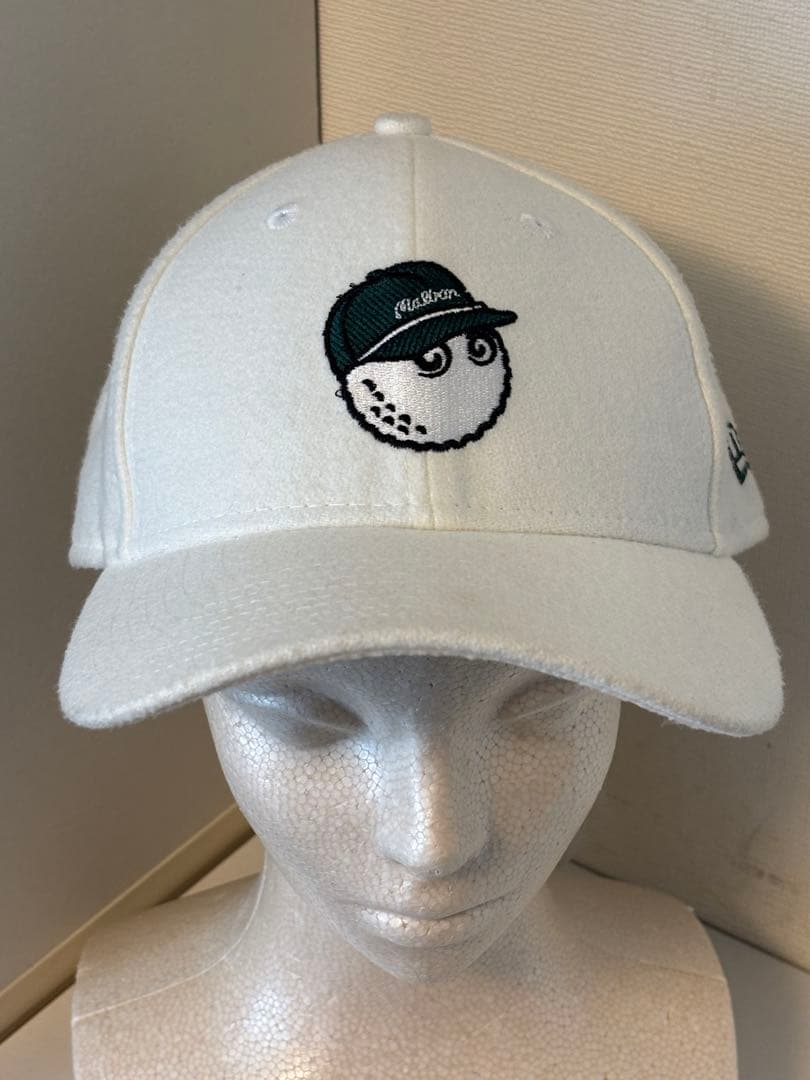 ニューエラ/帽子/マルボン/コラボ/ロゴ/別注/ゴルフ/限定/ホワイト/未使用