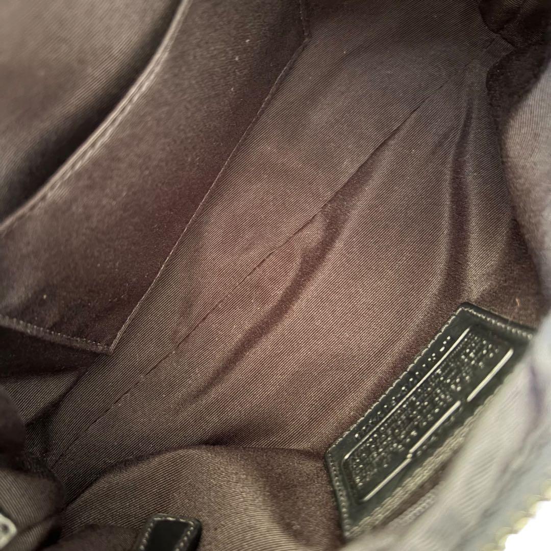 【極美品】COACH コーチ ワンショルダー キャンバス ブラック シグネチャー