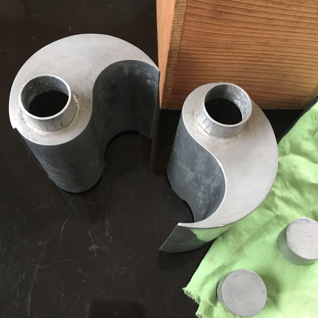 錫　勾玉形　酒器　茶心壺　　煎茶道具