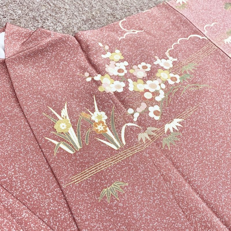 511mh72☆呉服店取扱い 訪問着 金駒刺繍 金彩 たたき染め 茶屋辻☆美品