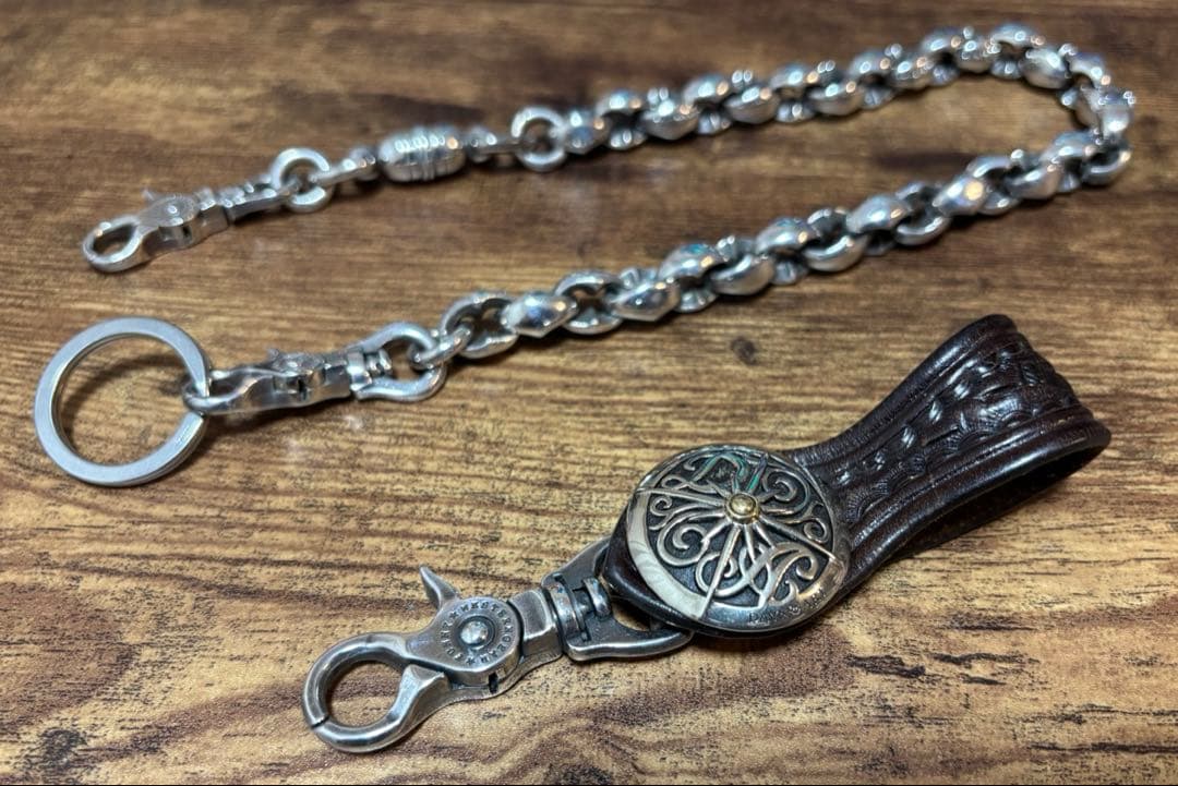 FUNNYウォレットチェーン SE-1＋キーリング ベルトループ