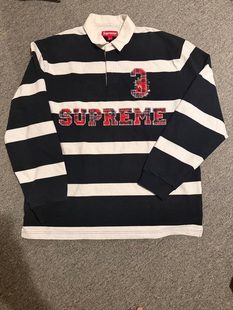ウェア Supreme STRIPE RUGBY - 25FW