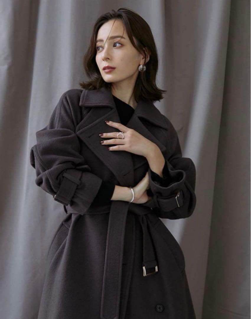 anuans アニュアンス ウールトレンチコート