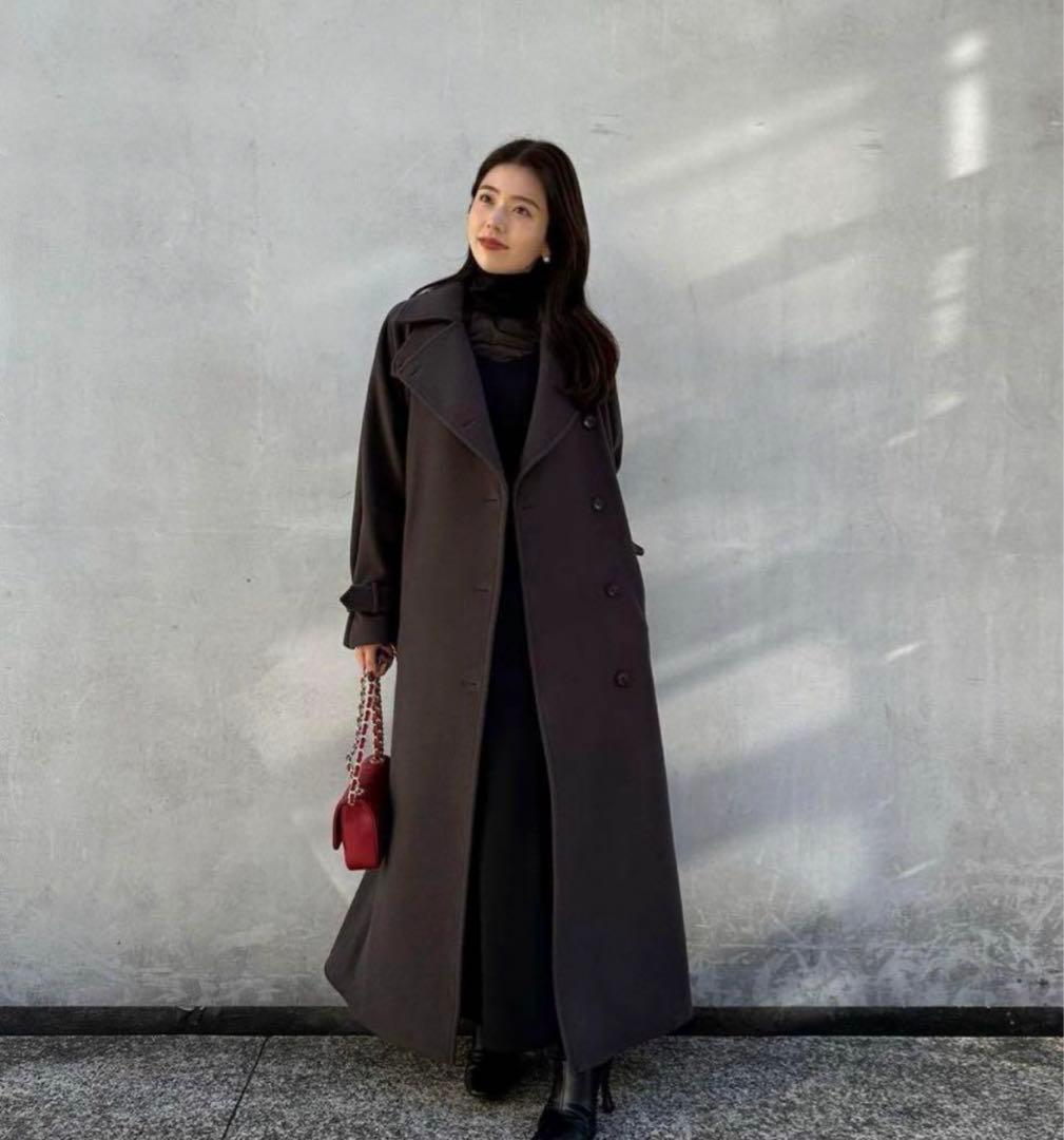 anuans アニュアンス ウールトレンチコート