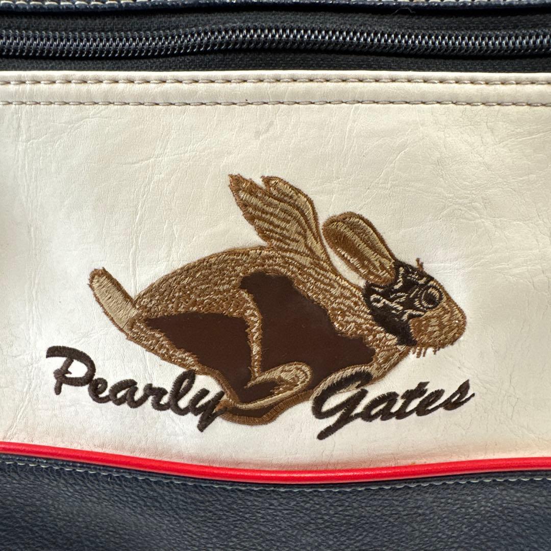 デッドストックPEARLY GATESバーリーゲイツ PVCレザーボストンバッグ