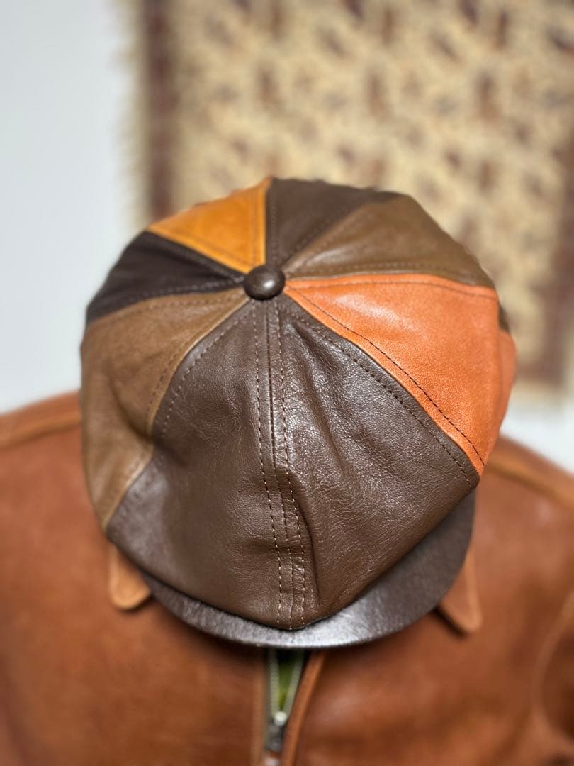 ア*ロ様 希少　リアルマッコイズ　ホースハイド　レザーキャスケット