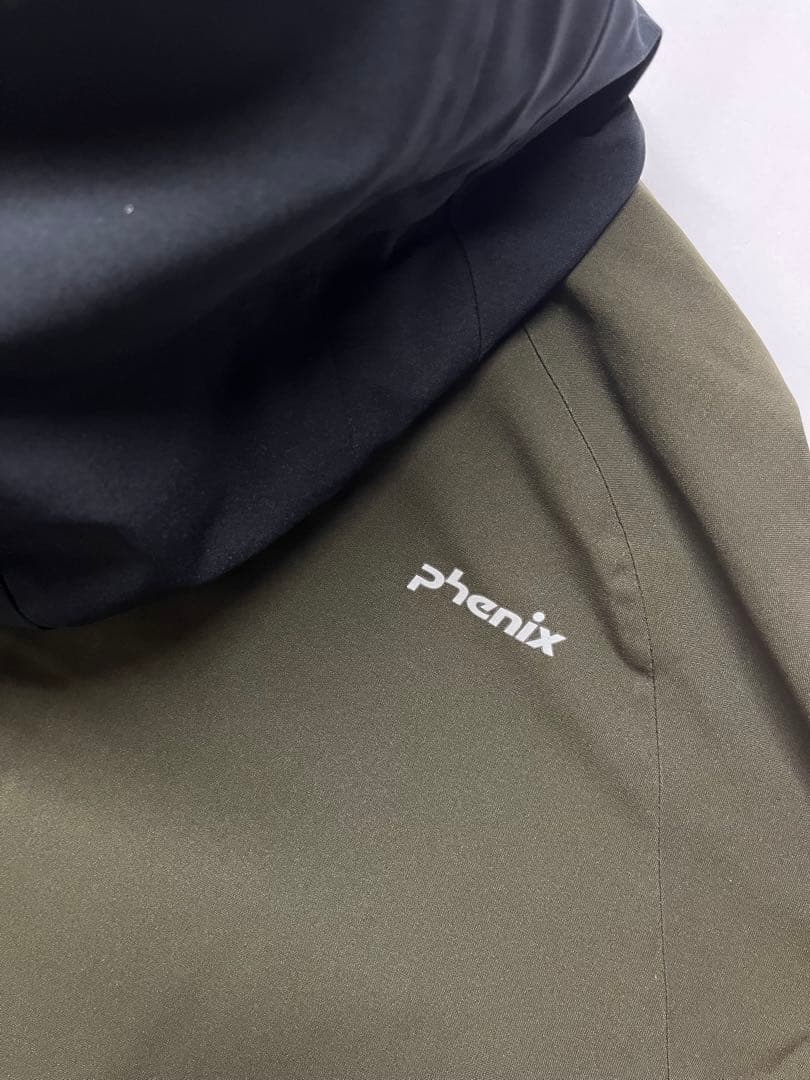 美品 Phenix フェニックス メンズ スキージャケット カーキ×ブラックXL
