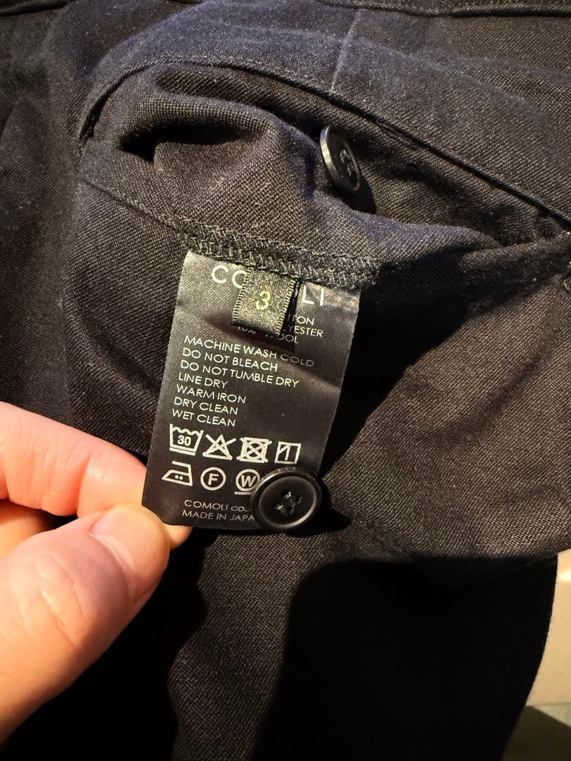 comoli 25ss ポストワークツイルパンツ 3