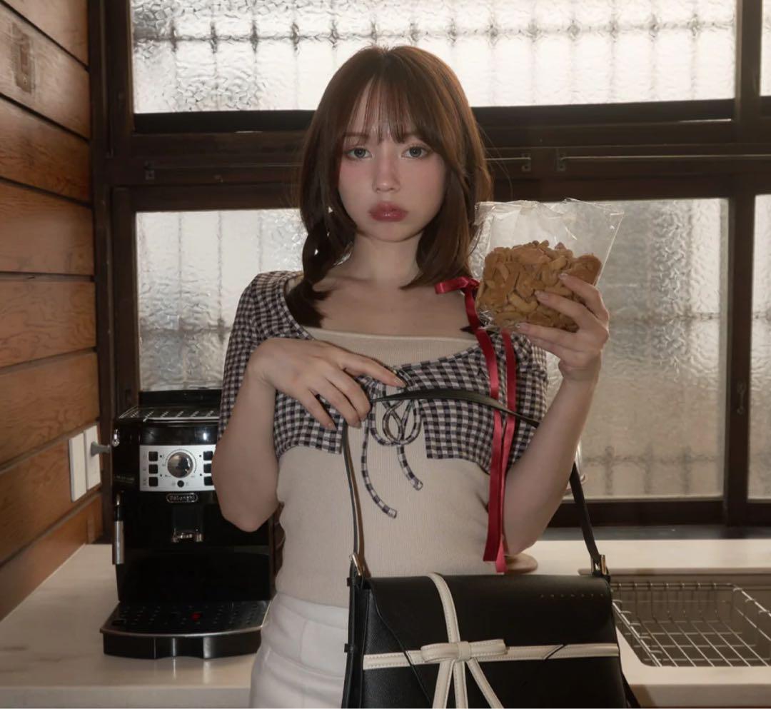 トップス andmary Ava gingham check tops