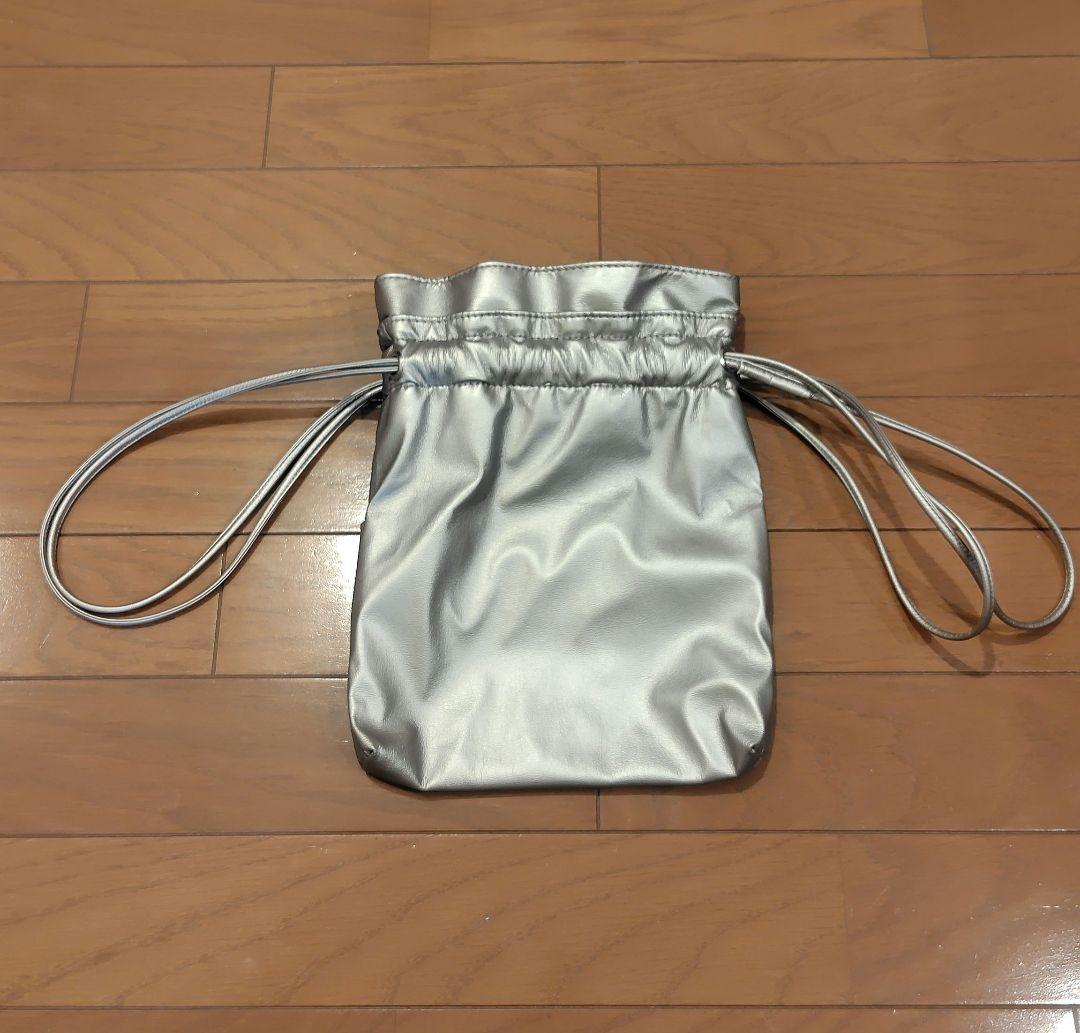 【新品未使用】beautiful people 2WAYレザー巾着バッグ