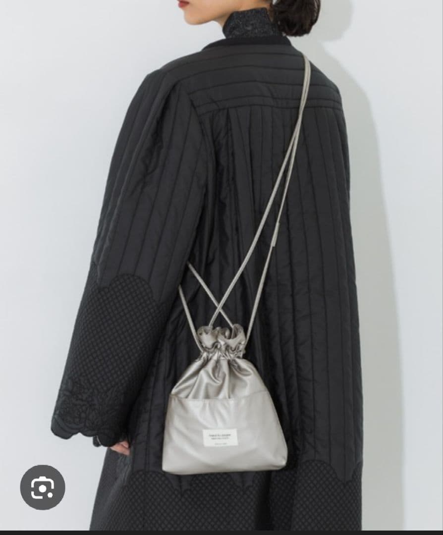 【新品未使用】beautiful people 2WAYレザー巾着バッグ