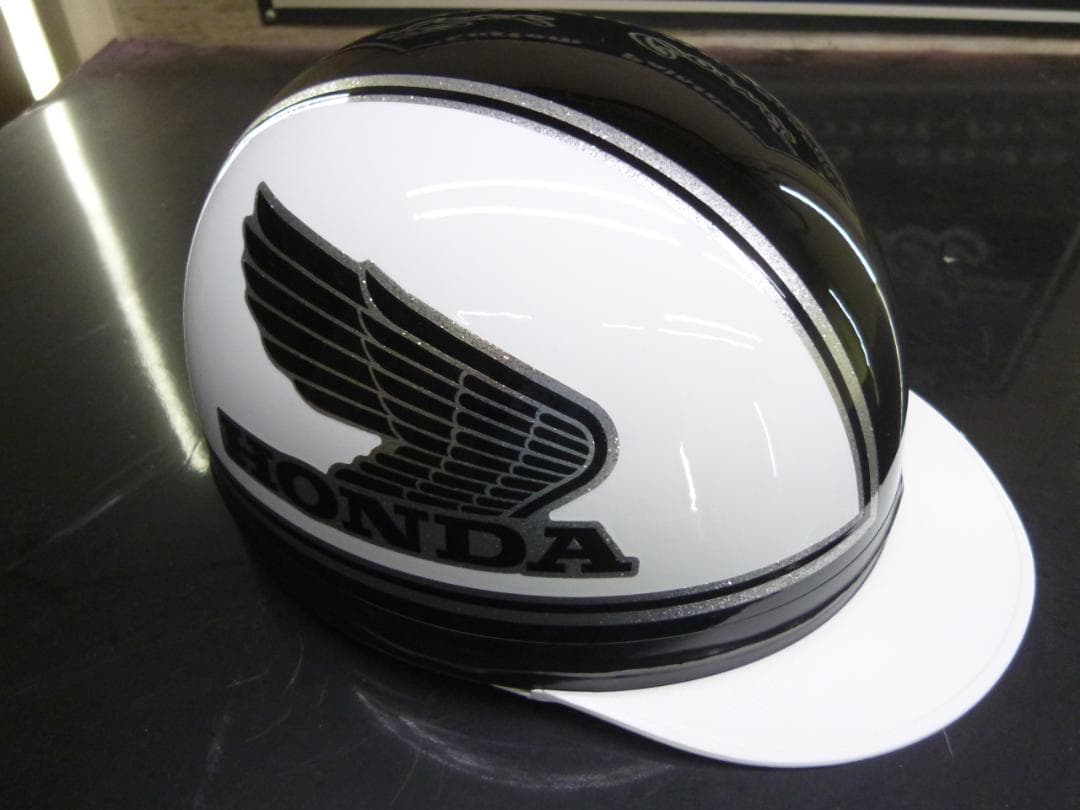 送料込！！カスタムコルク半　ホンダ 　白黒ラメ　最安値219