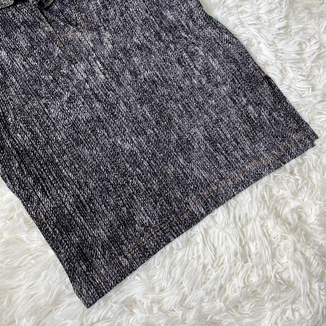 イッセイミヤケ PLEATSPLEASE デニム転写　変形　プリーツ　トップス