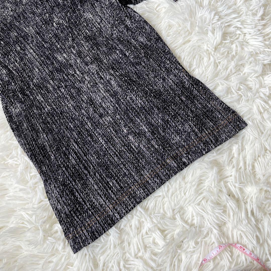 イッセイミヤケ PLEATSPLEASE デニム転写　変形　プリーツ　トップス