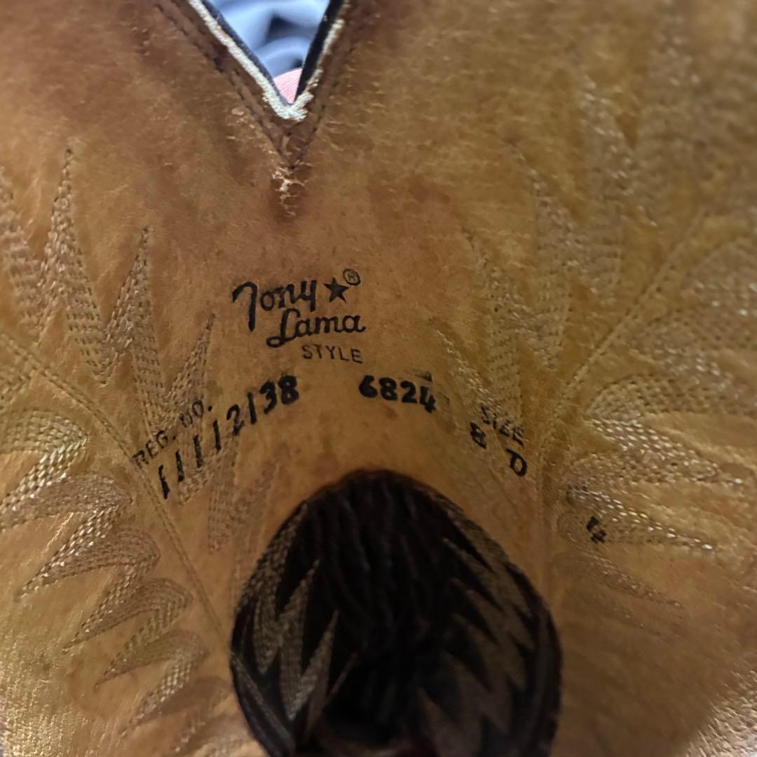 靴 Tony Lama real leather Westernboots BLK