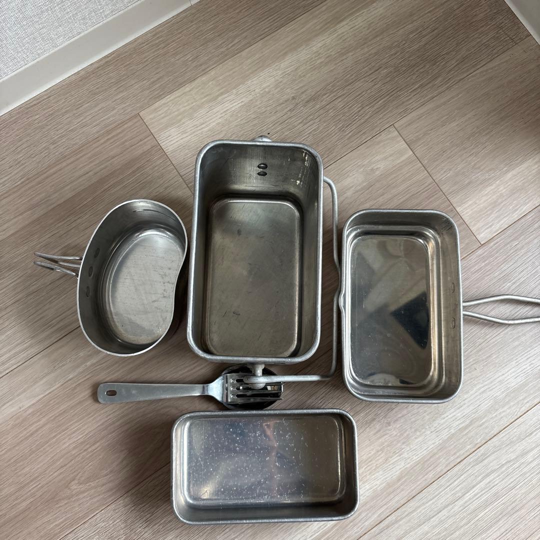 フランス軍　飯盒　メスキット　カトラリー　セット　デッドストック