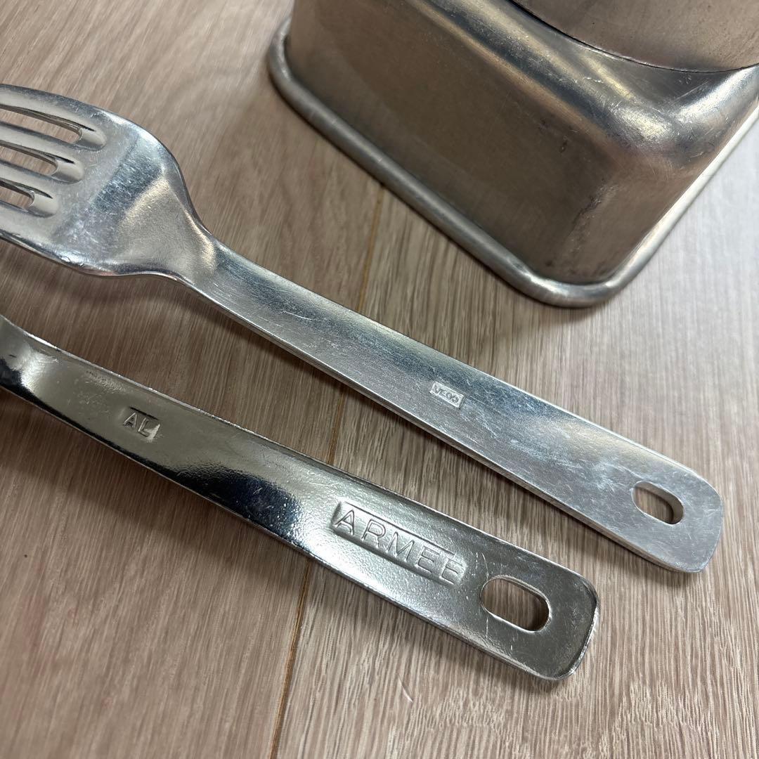 フランス軍　飯盒　メスキット　カトラリー　セット　デッドストック