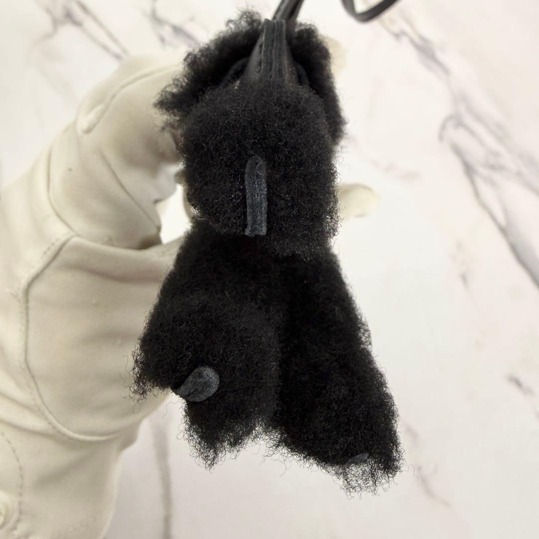 【新品未使用】エルメス バディ チャーム ブラック 黒 ムートン W刻印