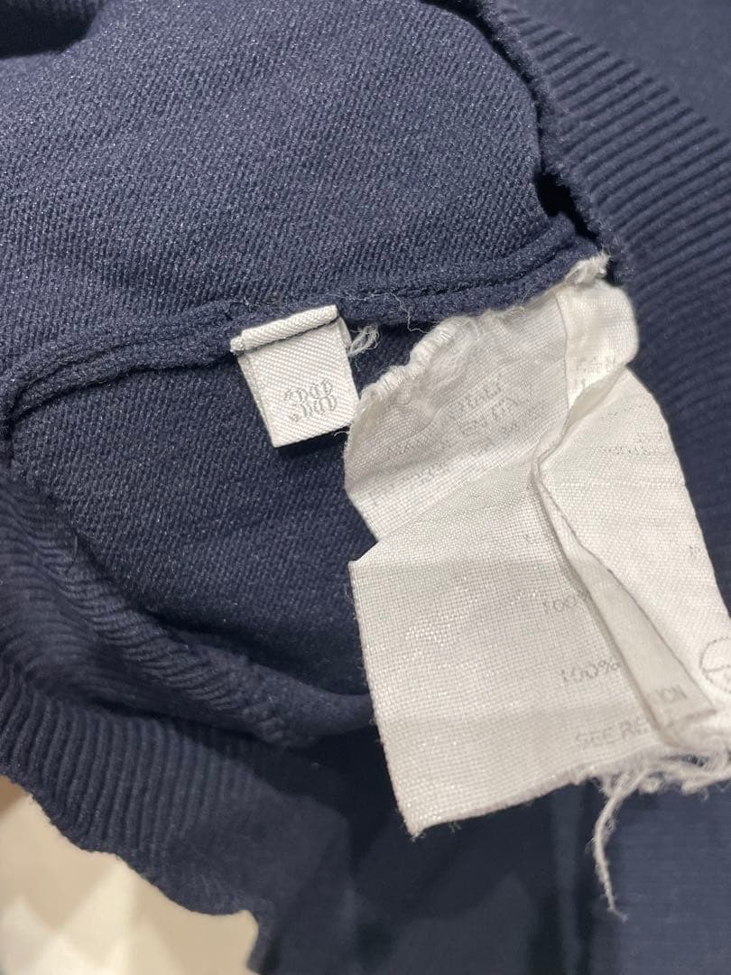 Miu Miu ネイビー ポロシャツ 五分袖