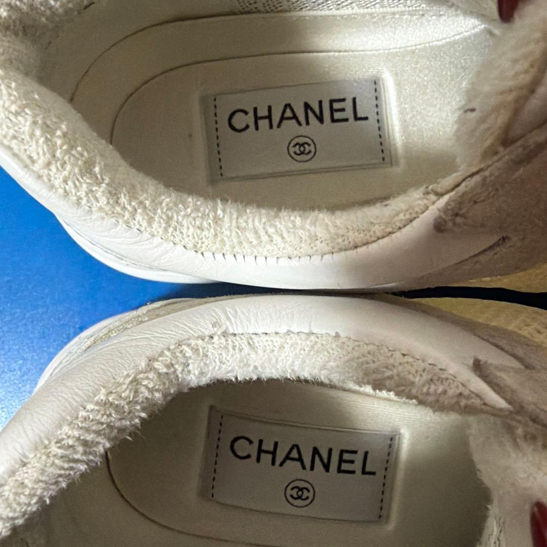 【即購入OK】CHANEL シャネル スニーカー 36 23cm ホワイト 美品