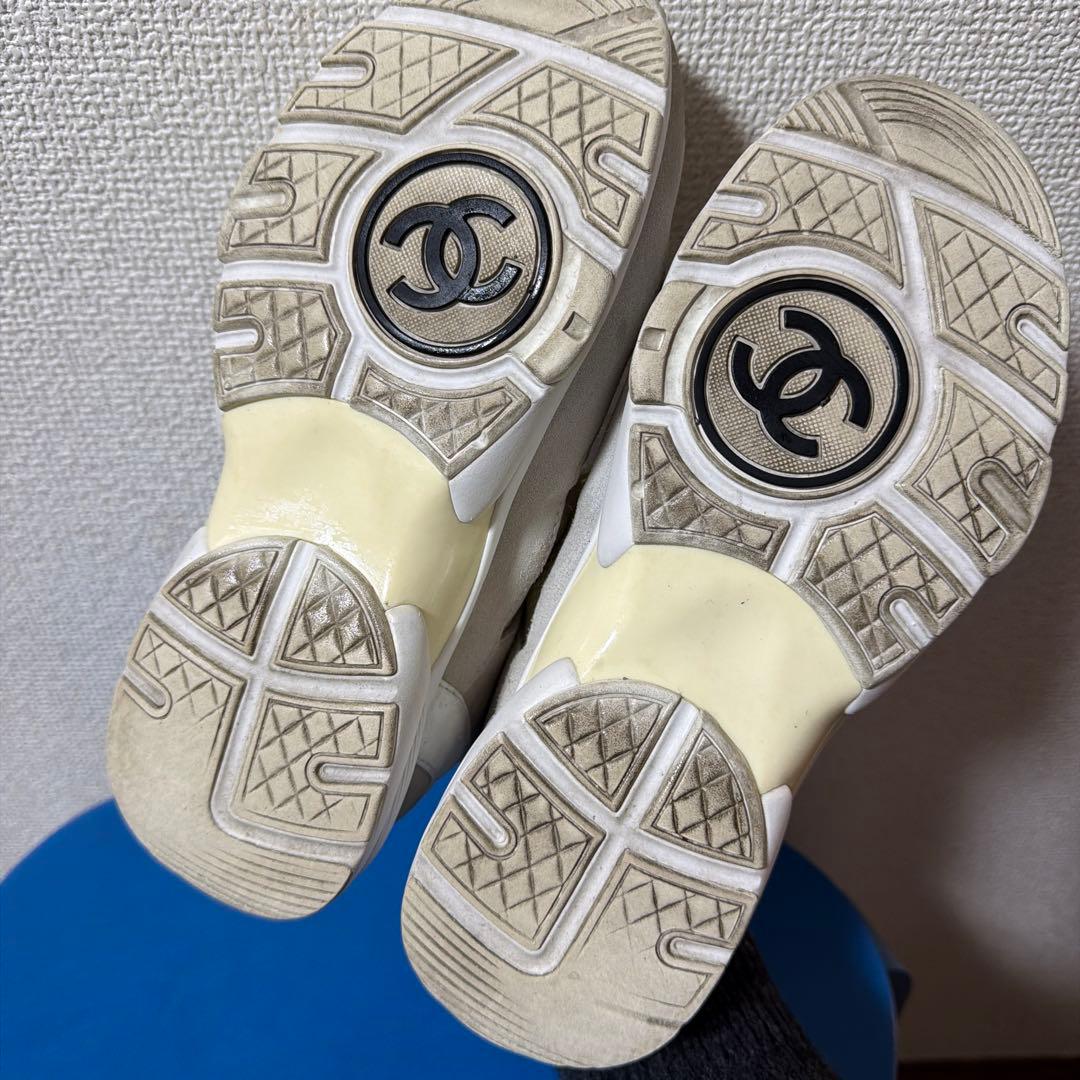 【即購入OK】CHANEL シャネル スニーカー 36 23cm ホワイト 美品