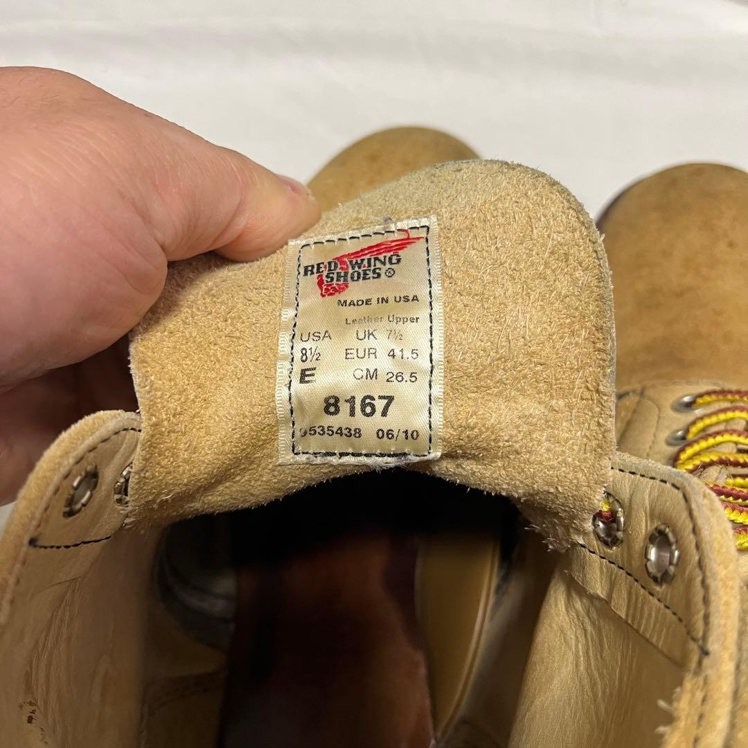 早い者勝ち‼︎ レッドウィング　ベージュ スエード ワークブーツ