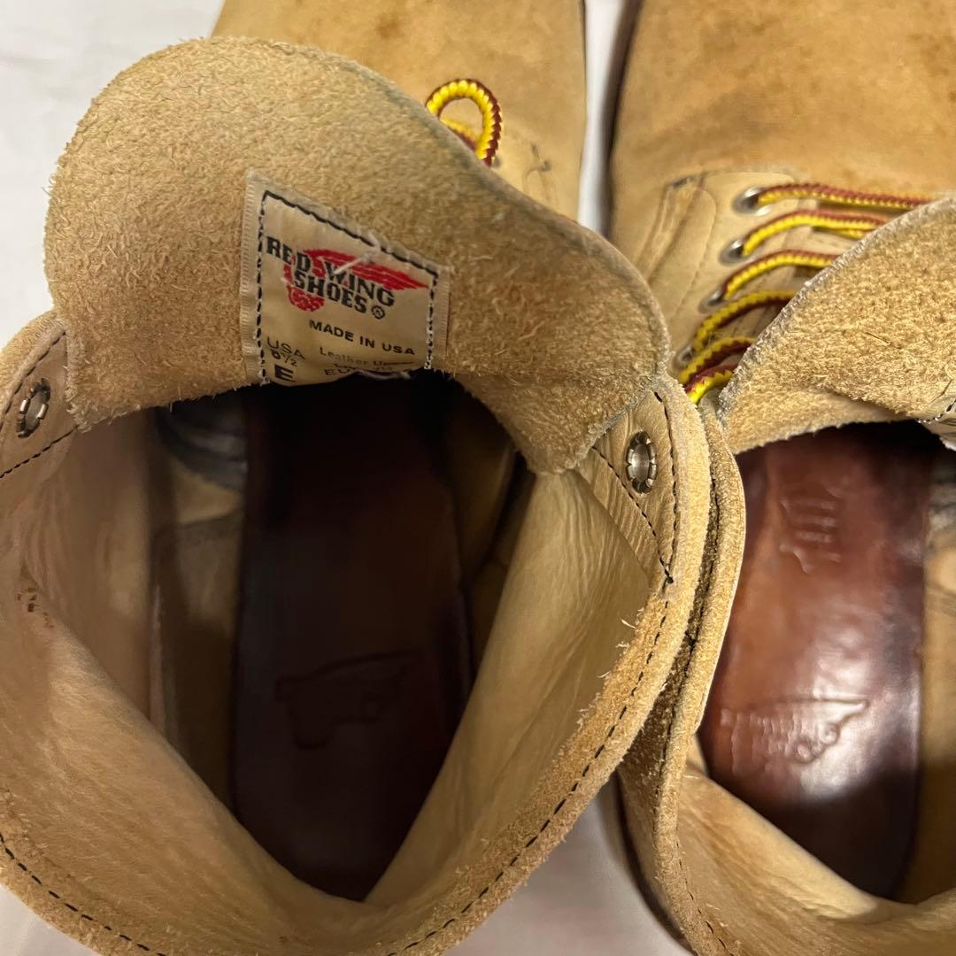 早い者勝ち‼︎ レッドウィング　ベージュ スエード ワークブーツ