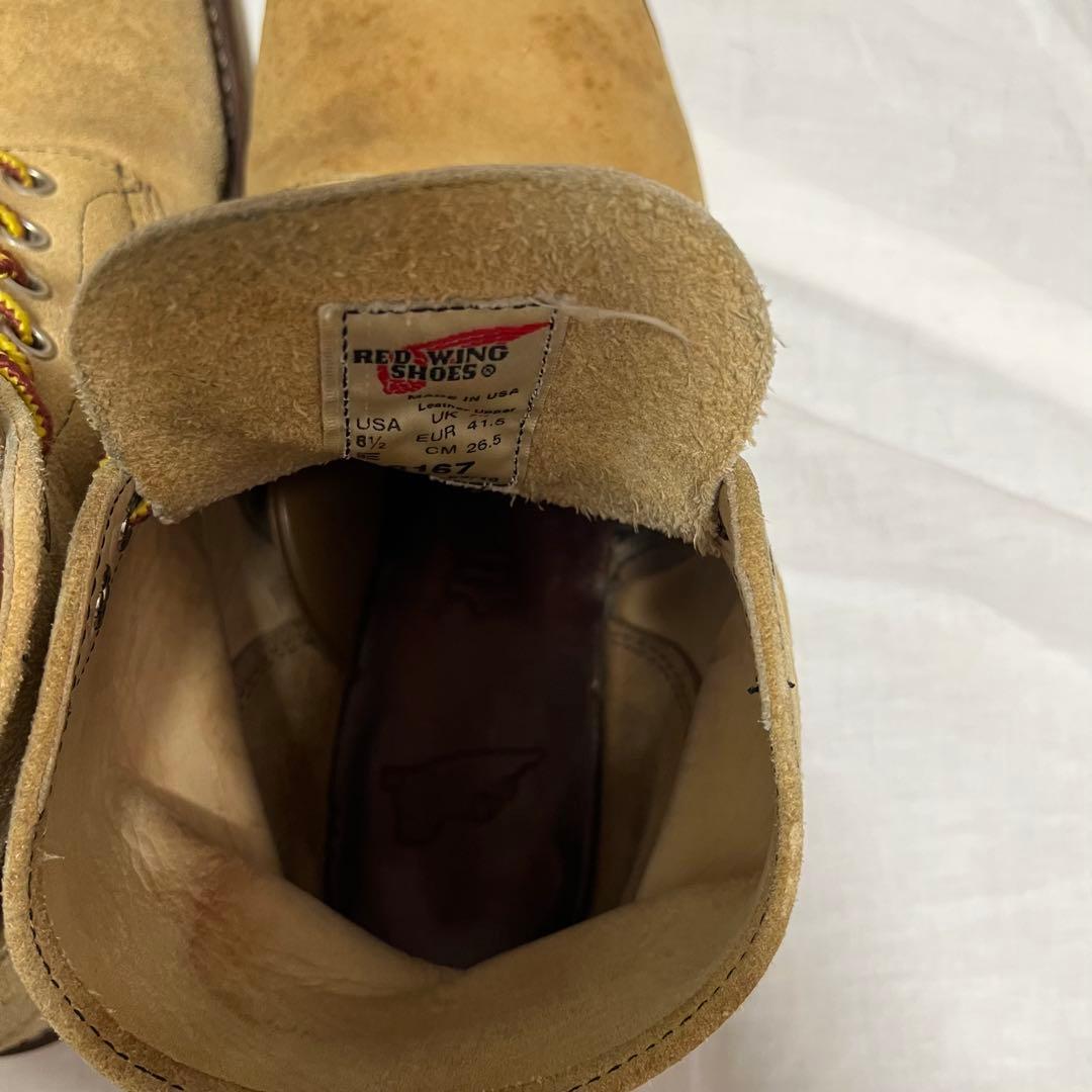 早い者勝ち‼︎ レッドウィング　ベージュ スエード ワークブーツ