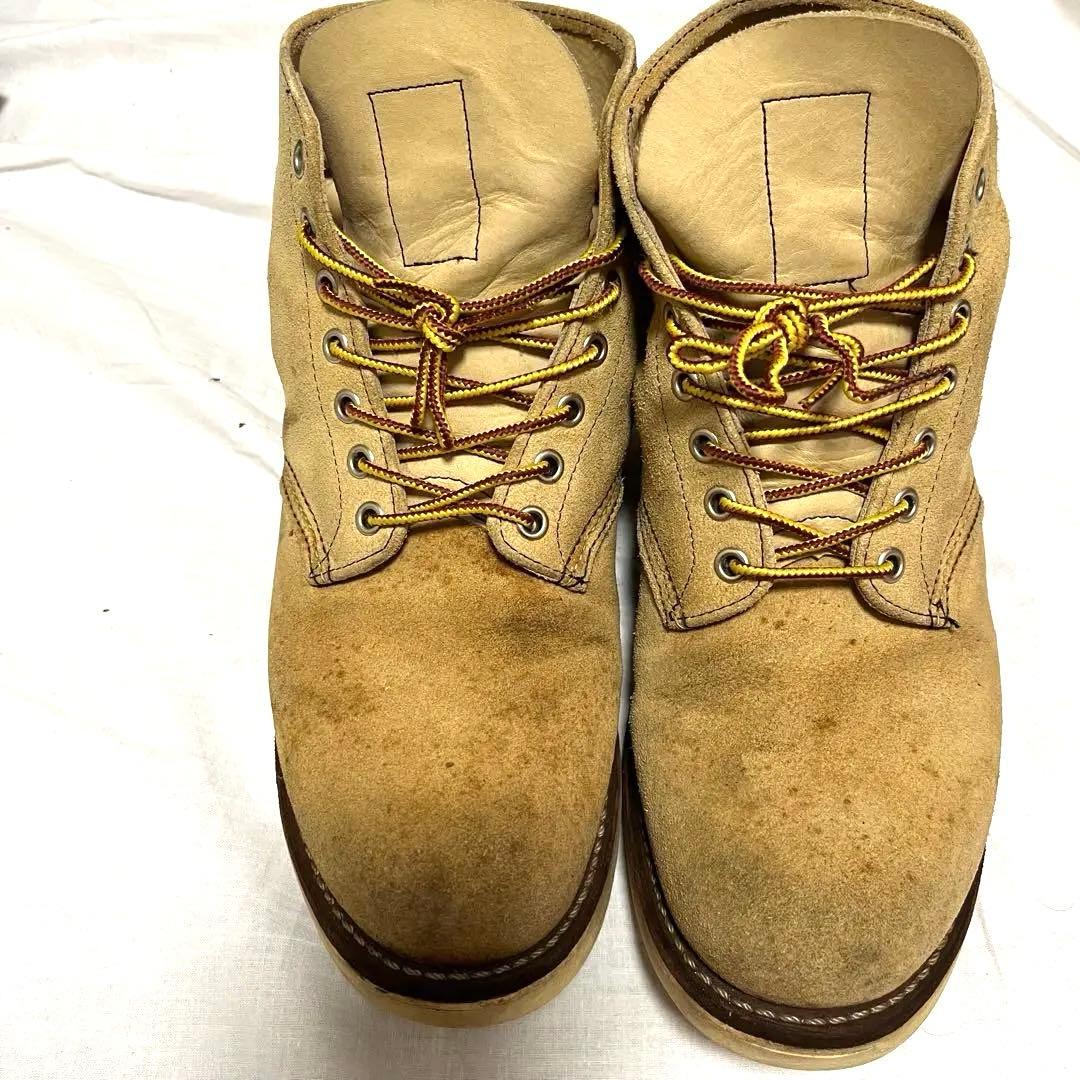 早い者勝ち‼︎ レッドウィング　ベージュ スエード ワークブーツ