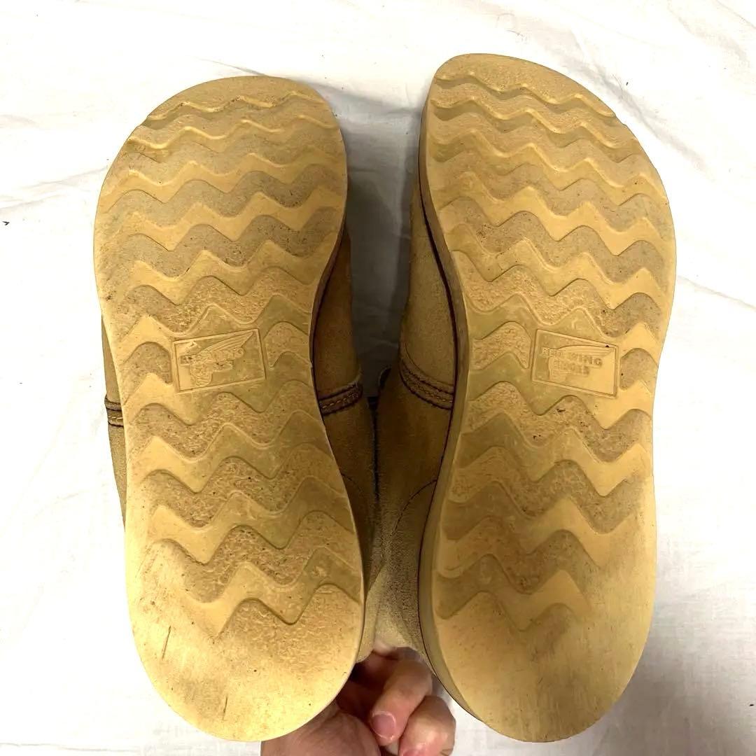 早い者勝ち‼︎ レッドウィング　ベージュ スエード ワークブーツ