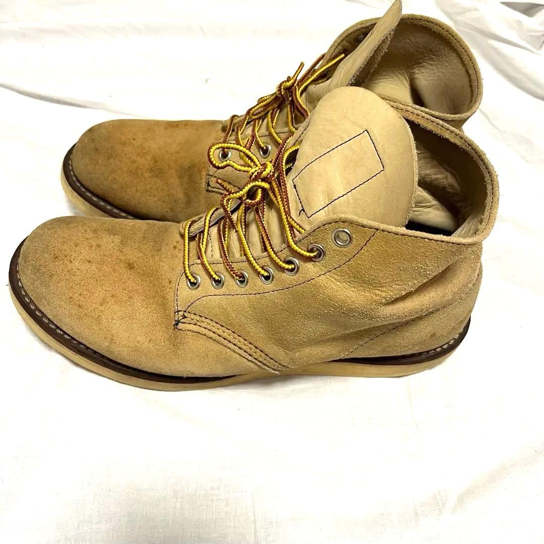 早い者勝ち‼︎ レッドウィング　ベージュ スエード ワークブーツ