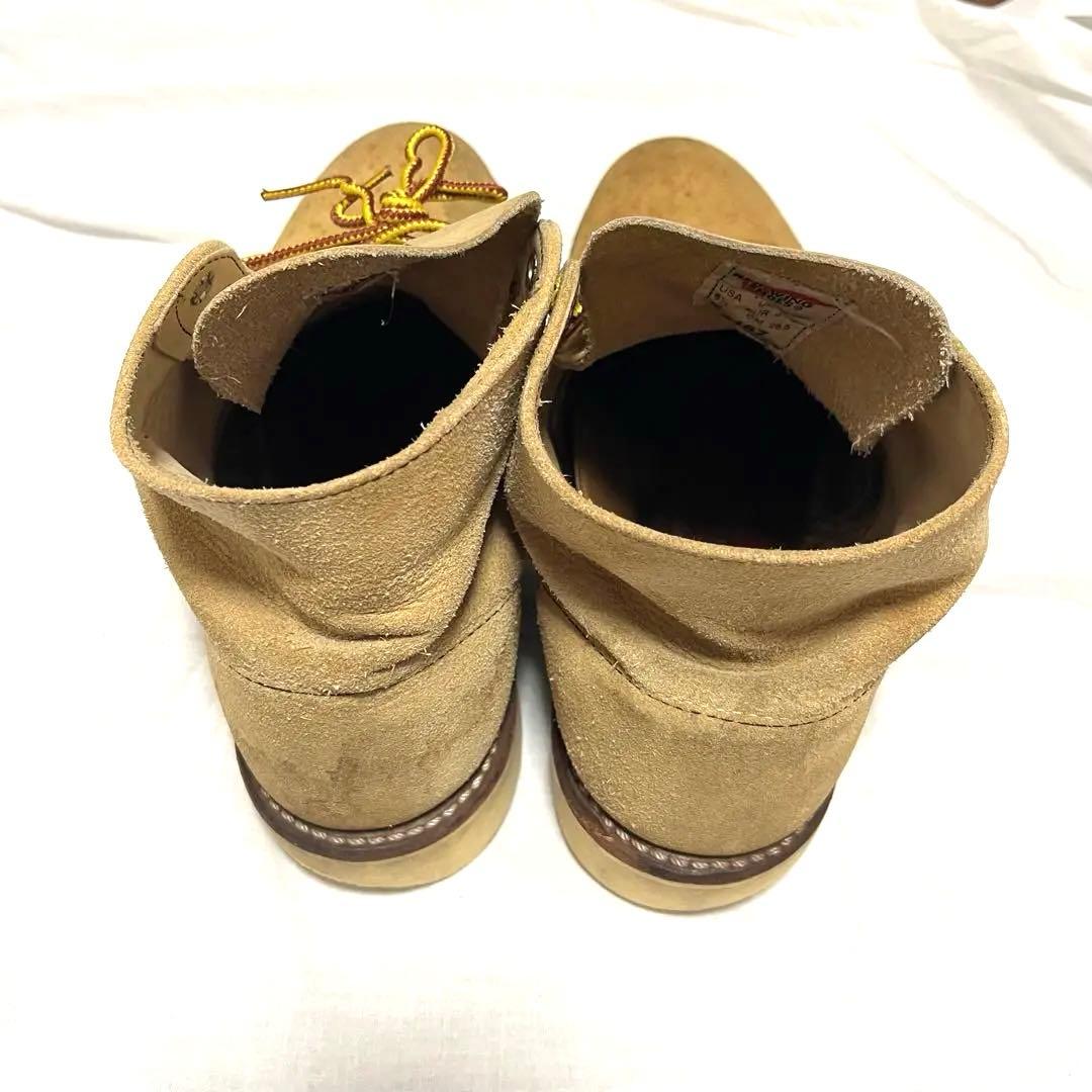 早い者勝ち‼︎ レッドウィング　ベージュ スエード ワークブーツ