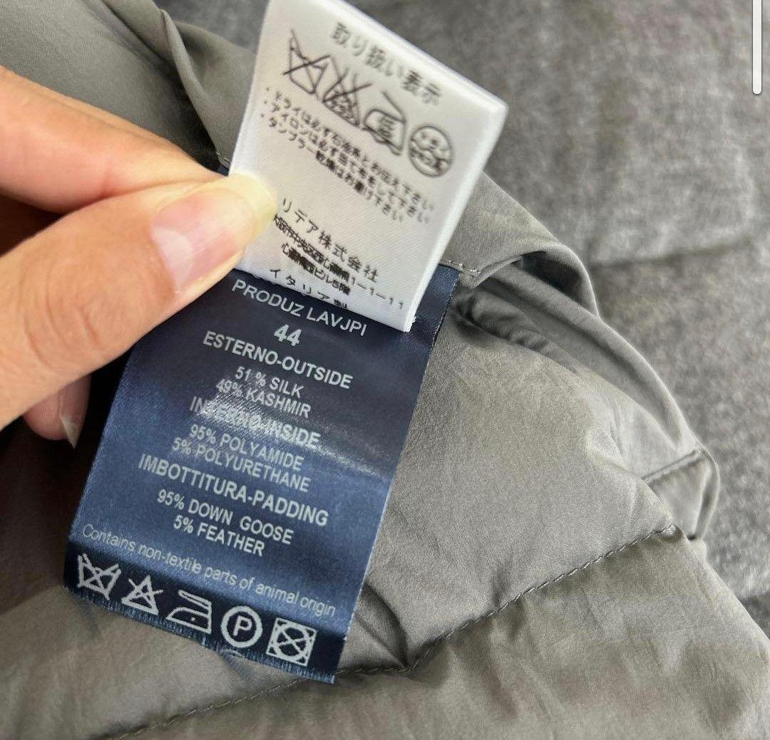 【美品】HERNO ダウンベスト グレー ダブルジップ ヘルノ