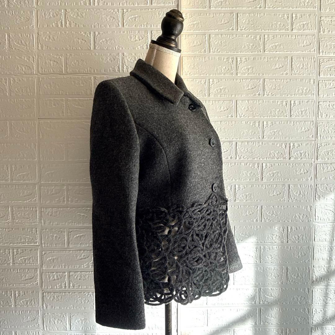 エイココンドウ【L相当】ウール100% 日本製 エレガント／ウールジャケット