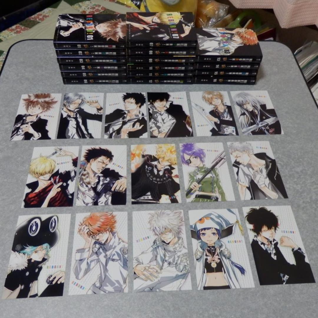 ⭕️全巻★ポスカ付き❤️家庭教師ヒットマン❤️全初版★文庫版❤️美品