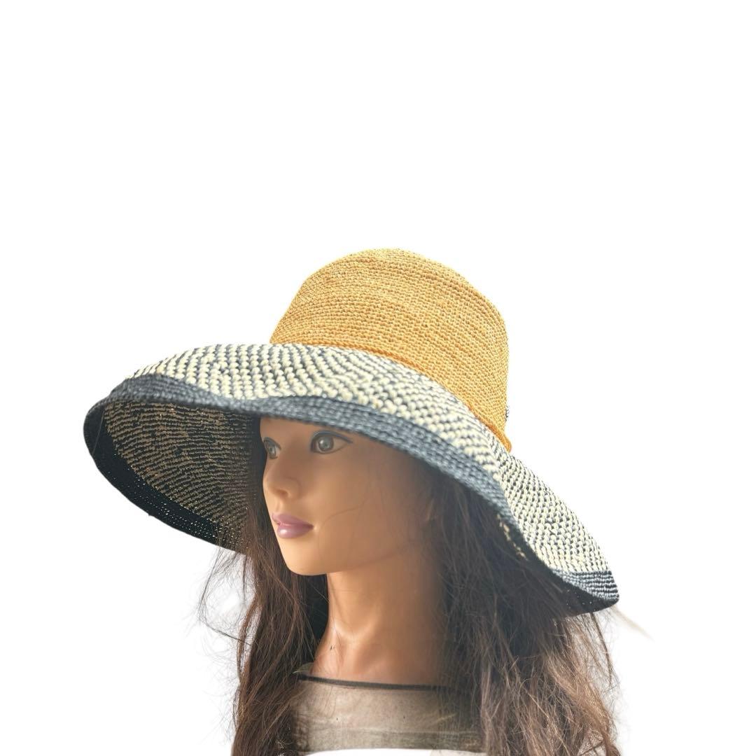 ヘレンカミンスキー プロベンス 12 ラフィアハット 麦わら帽子 つば広