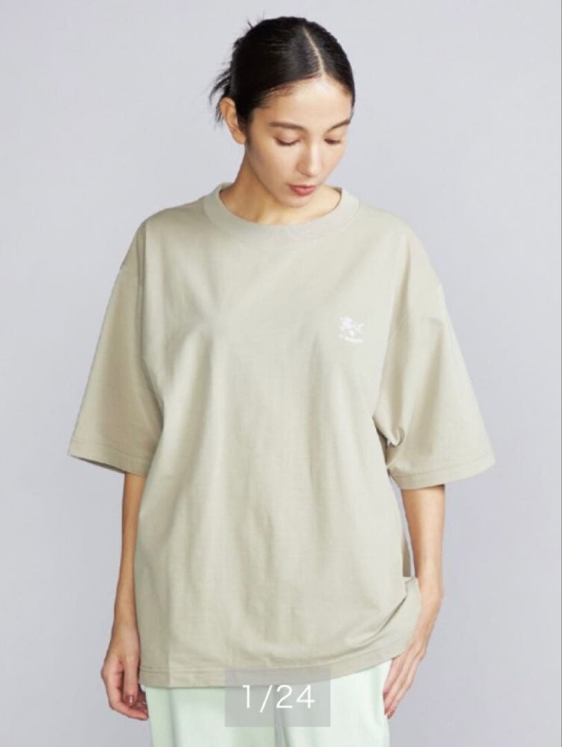 k.m　イルビゾンテ×ミズノ　ドライクルーネック　Tシャツベージュ