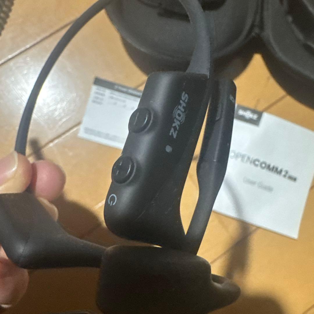 【極美品】Shokz OpenComm2 骨伝導ヘッドセット ブラック C110