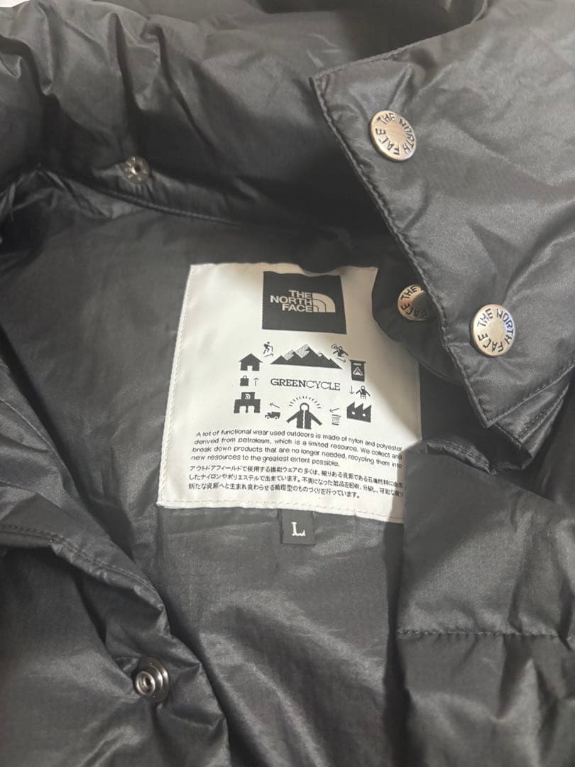 THE NORTH FACE フード付きダウンベスト L 極美品　黒　ブラック