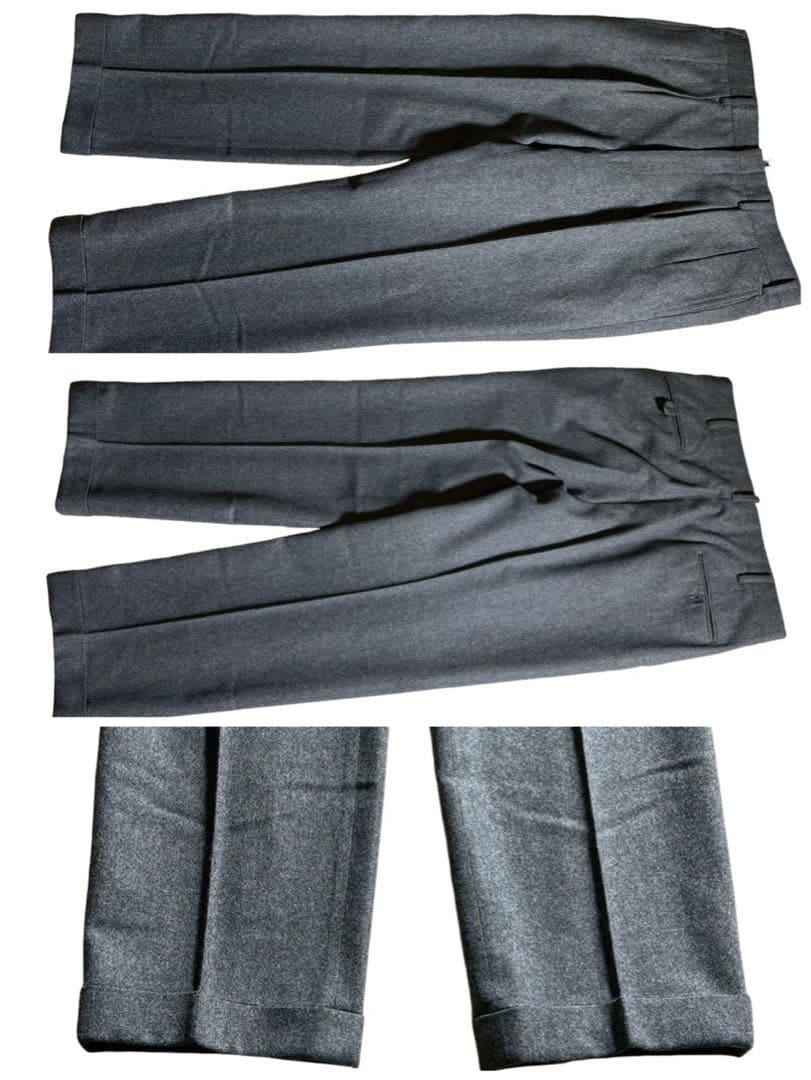 ラルフローレン カシミア混 フランネルスラックス グレー 90s ヴィンテージ