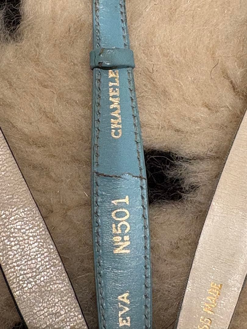 ロレックス　カメレオン　純正ベルト3本セット　ブルー系（水色革&サテン紺サテン）