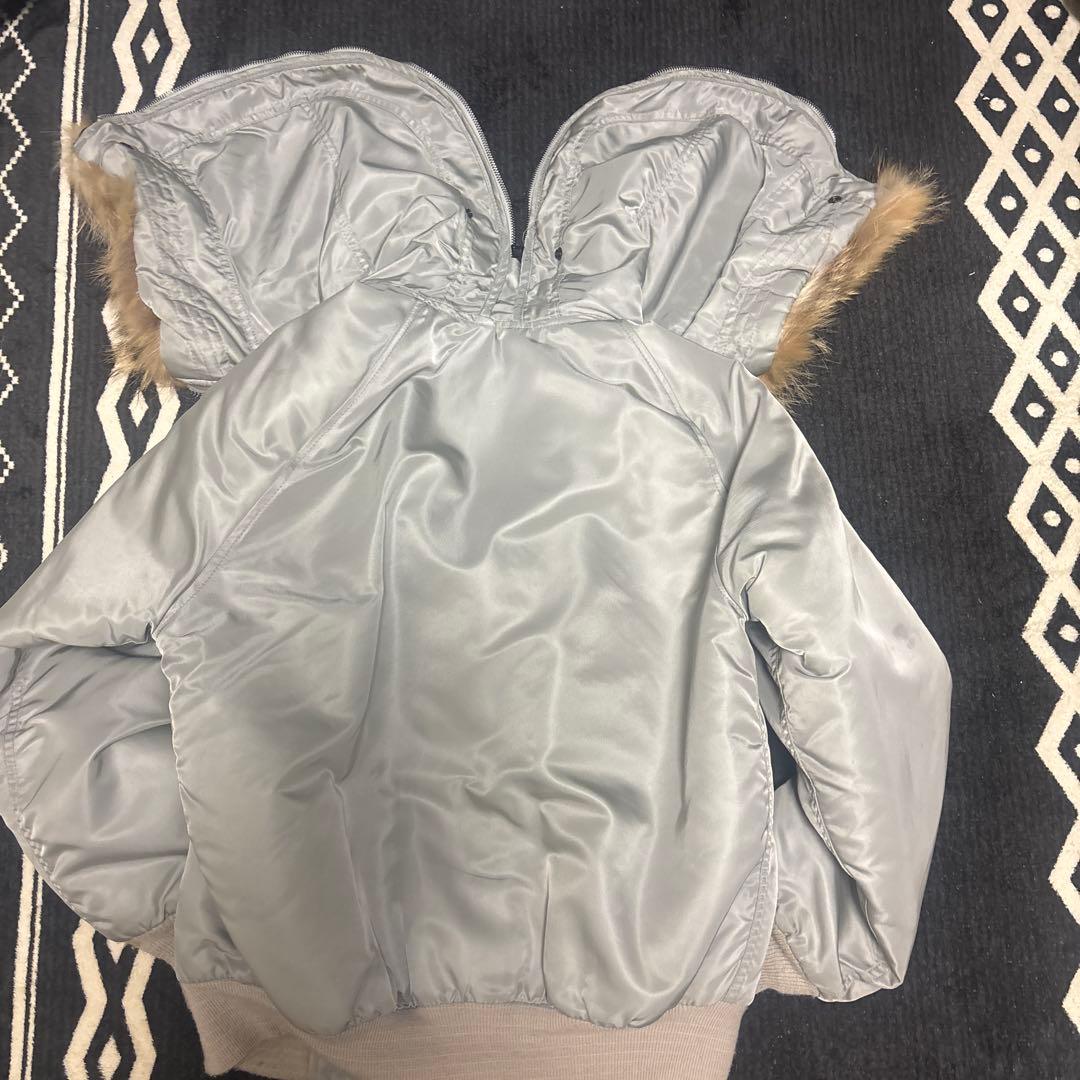 USA製 スピワック N-2B フライトジャケット シルバーグレー　n2b 短丈