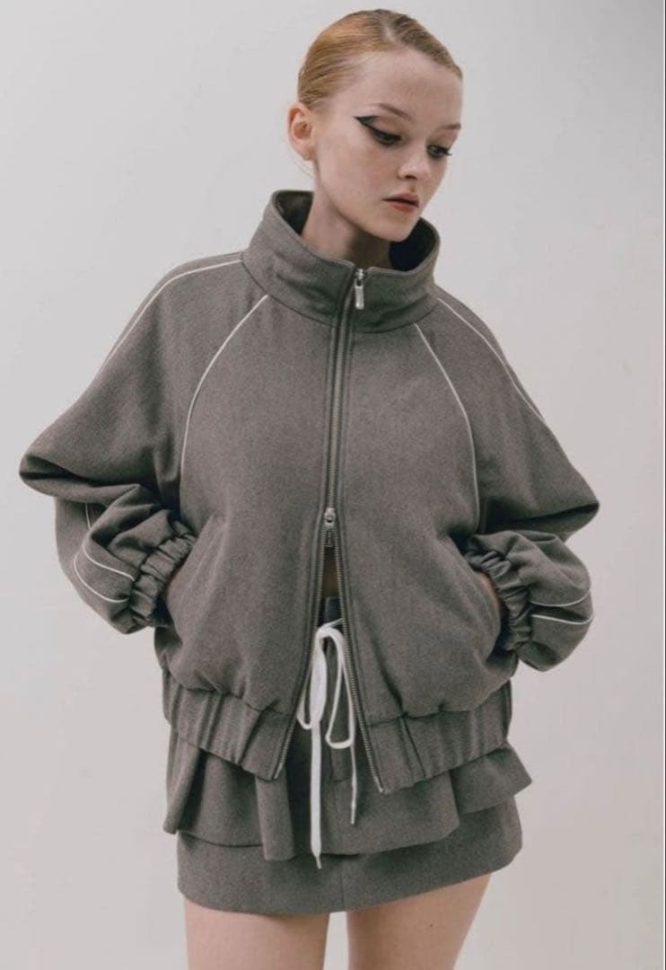 ジャケット・アウター THETOE the toe Brixton track jacket GRAY