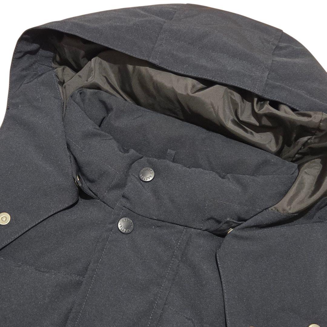 【極美品】DANTON ダントン ダウンベスト フード付き ネイビー 40 Ｌ