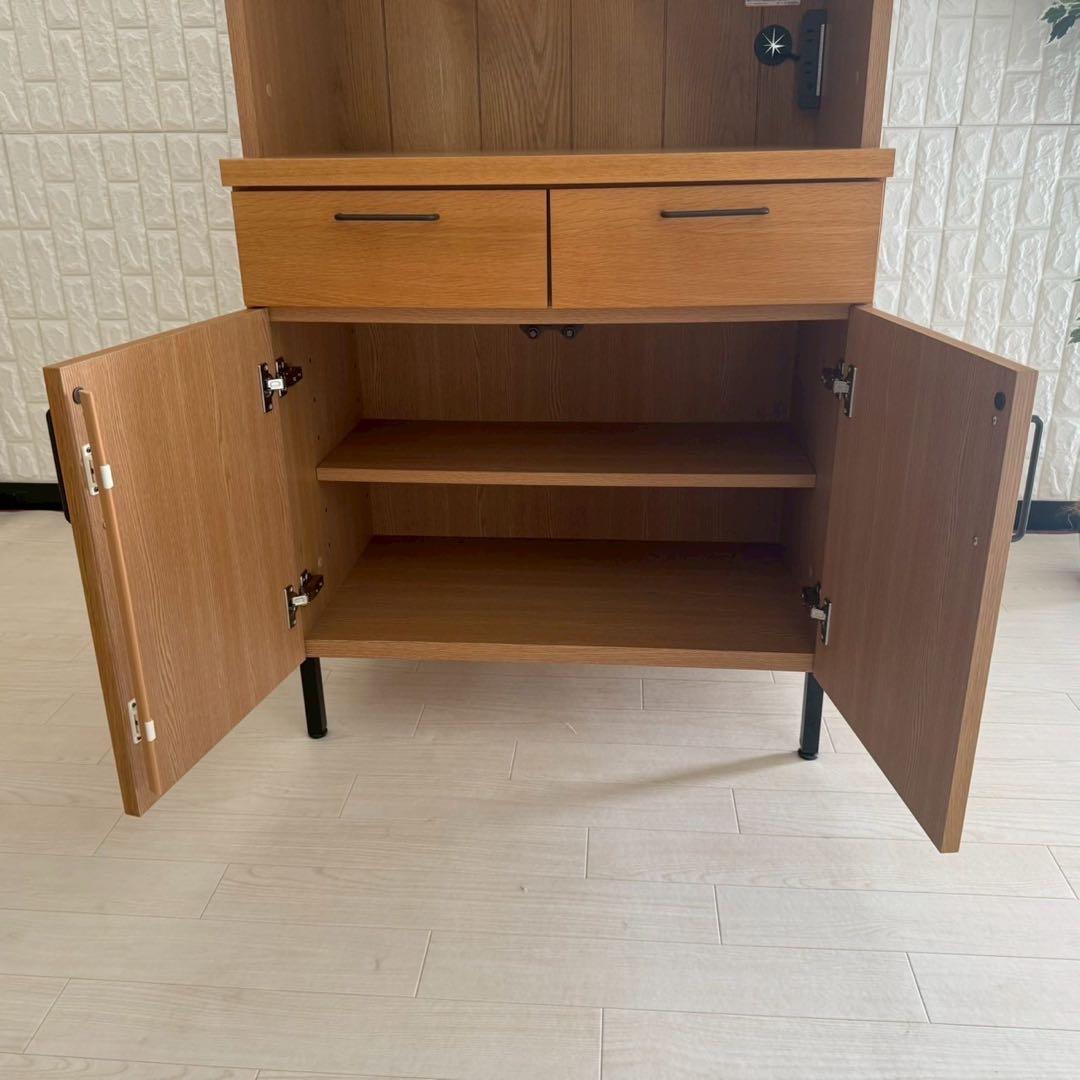 都内23区配送無料✨河口家具製作所　キッチンボード　食器棚　レンジ台　美品