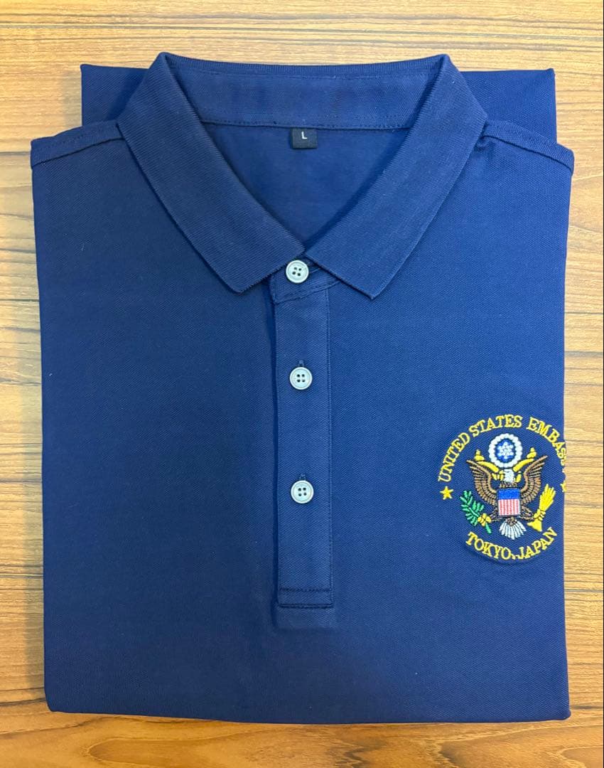 【新品未使用】アメリカ合衆国 日本大使館 限定ポロシャツ